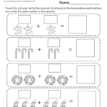 Free Printable Christmas Addition Worksheet Throughout Christmas Adding Worksheet