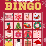 Free Printable Christmas Bingo Card Templates | Canva For Christmas Bingo Worksheet