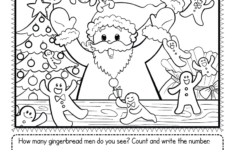 Free Printable Christmas Counting Worksheet throughout Christmas Kinder Worksheets