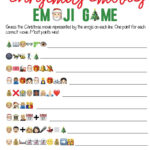 Free Printable Christmas Emoji Game   Play Party Plan In Christmas Emoji Worksheet