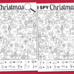 Free Printable I Spy Christmas Activity | Mrs. Merry Intended For Christmas Hidden Picture Worksheet