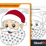 Free Santa'S Countdown Worksheet   Easy & Fun For Kids Intended For Christmas Countdown Worksheet