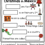 Freebies Christmas Around The World For Kindergarten And First Grade Inside Christmas In Spanish Speaking Countries Worksheet