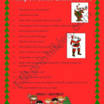 Funny Christmas Questions   Esl Worksheetjackbull Pertaining To Funny Christmas Worksheets