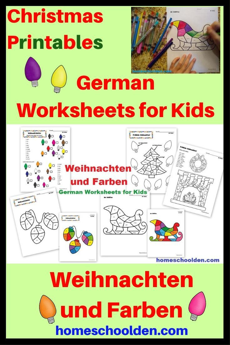 German Christmas Worksheets - Weihnachten Und Farben inside German Christmas Worksheets