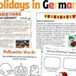 German Holidays: Christmas, Halloween, Easter, Oktoberfest Reading Intended For Christmas In Germany Worksheet