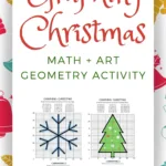 Graphing Christmas Coordinates Math Art Activity   Our Family Code Throughout Christmas Geometry Worksheets