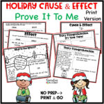 Holiday Cause And Effect Printable Comprehension Activities Regarding A Christmas Carol Cause And Effect Worksheet