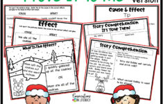 Holiday Cause And Effect Printable Comprehension Activities regarding A Christmas Carol Cause and Effect Worksheet
