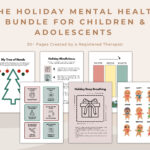 Holiday Christmas Mental Health Activities For Kids And Teens Intended For Christmas Health Worksheets