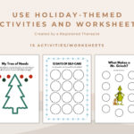 Holiday Christmas Mental Health Activities For Kids And Teens Throughout Christmas Health Worksheets