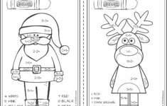 Km Classroom: Free Christmas Colornumber Addition Within 10 throughout Addition and Subtraction Christmas Coloring Worksheets