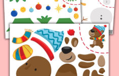 Kostenlose Schablonen Zur Erstellung Von Weihnachtsdekorationen in Preschool Christmas Cut and Paste Worksheets