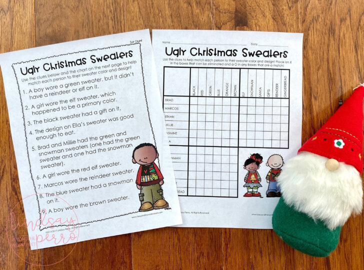 Ugly Christmas Sweater Worksheet Answers