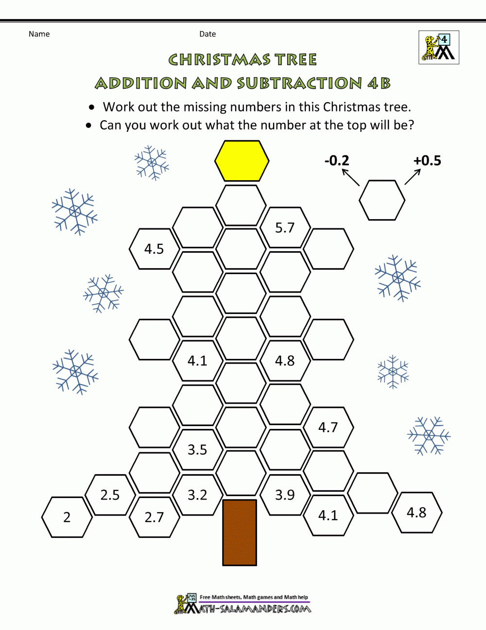 Math Christmas Activities 4Th Grade for Free Printable Christmas Worksheets For 4Th Grade