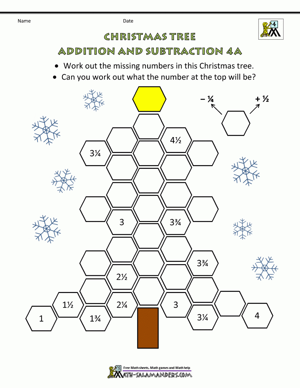 Math Christmas Activities 4Th Grade throughout Christmas Division Worksheets 4th Grade