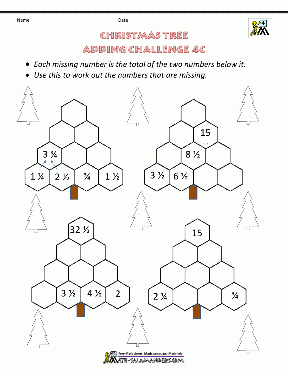 Math Christmas Activities 4Th Grade throughout Free Printable Christmas Worksheets For 4Th Grade