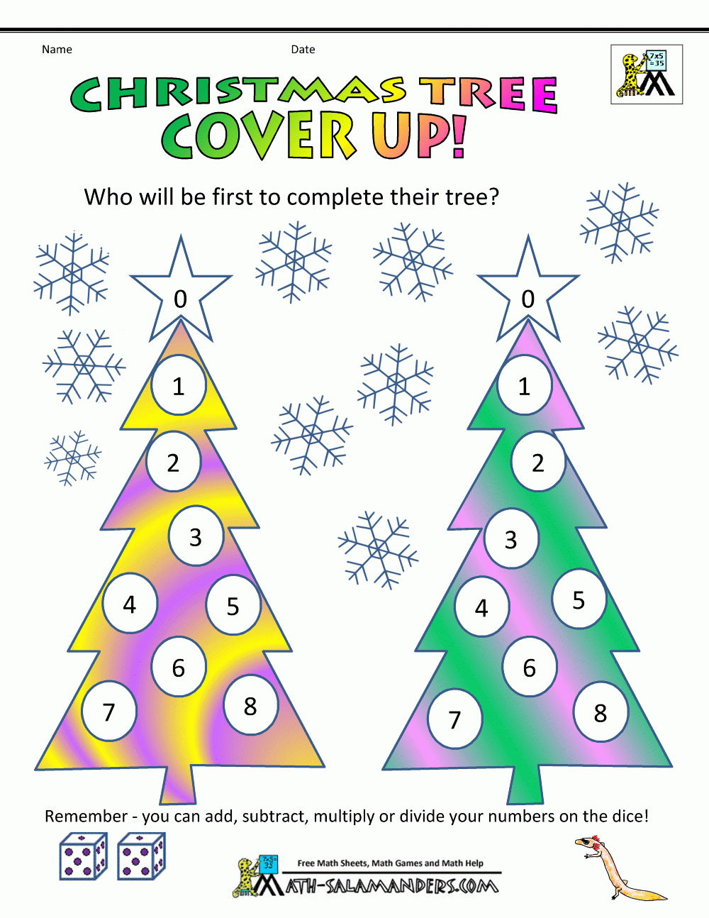 Math Christmas Worksheets First Grade for 1st Grade Math Worksheets Christmas