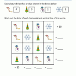 Math Christmas Worksheets First Grade Inside Christmas First Grade Worksheets