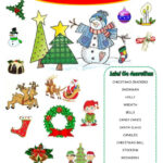 Merry Christmas: English Esl Worksheets Pdf & Doc With Merry Christmas Worksheet