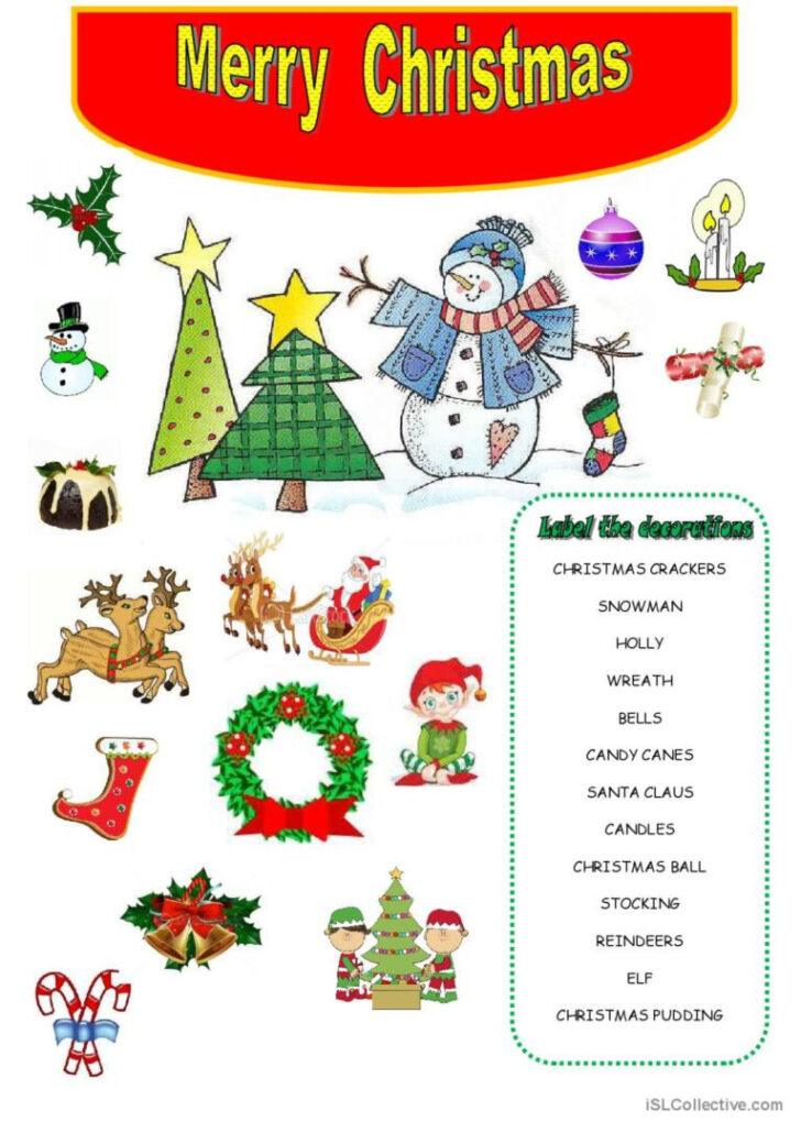 Merry Christmas Worksheet