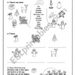 Merry Christmas   Esl Worksheetcgbraga Within Merry Christmas Worksheet