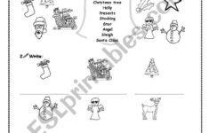 Merry Christmas - Esl Worksheetcgbraga within Merry Christmas Worksheet