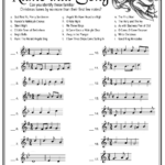 Name That Song" Christmas Game With Can You Name The Christmas Song Worksheet