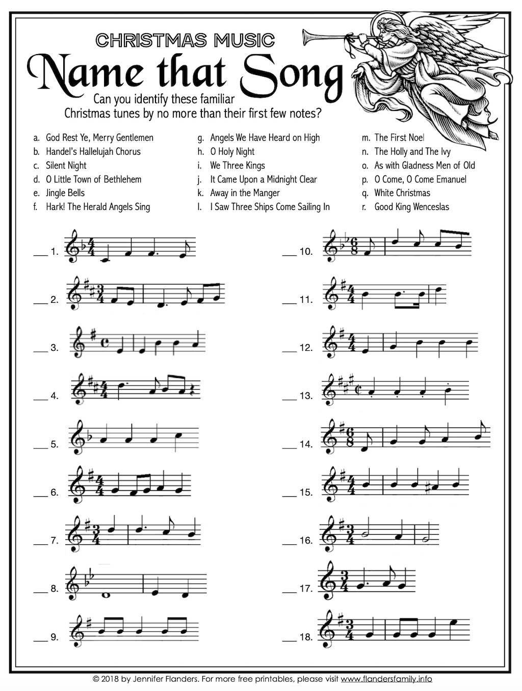 Name That Song&amp;quot; Christmas Game with Can You Name The Christmas Song Worksheet