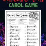 Name That Song" Christmas Game Within Can You Name The Christmas Song Worksheet