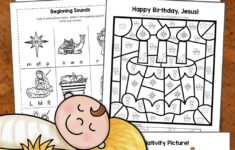 Nativity Worksheets For Kindergarten And First Grade - Mamas with Christmas Jesus Worksheets