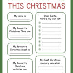 Page 3   Free And Printable All About Me Worksheet Templates | Canva With Regard To All About My Christmas Worksheet