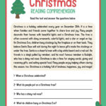 Page 5   Free, Editable Christmas Worksheet Templates | Canva With 4Th Grade Christmas Reading Comprehension Worksheets