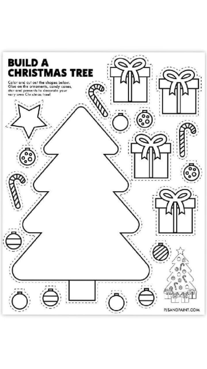 Pin Page within Build A Christmas Tree Worksheet