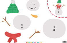 Printable Christmas Cut And Glue Activity For Kids for Christmas Cut Out Worksheets