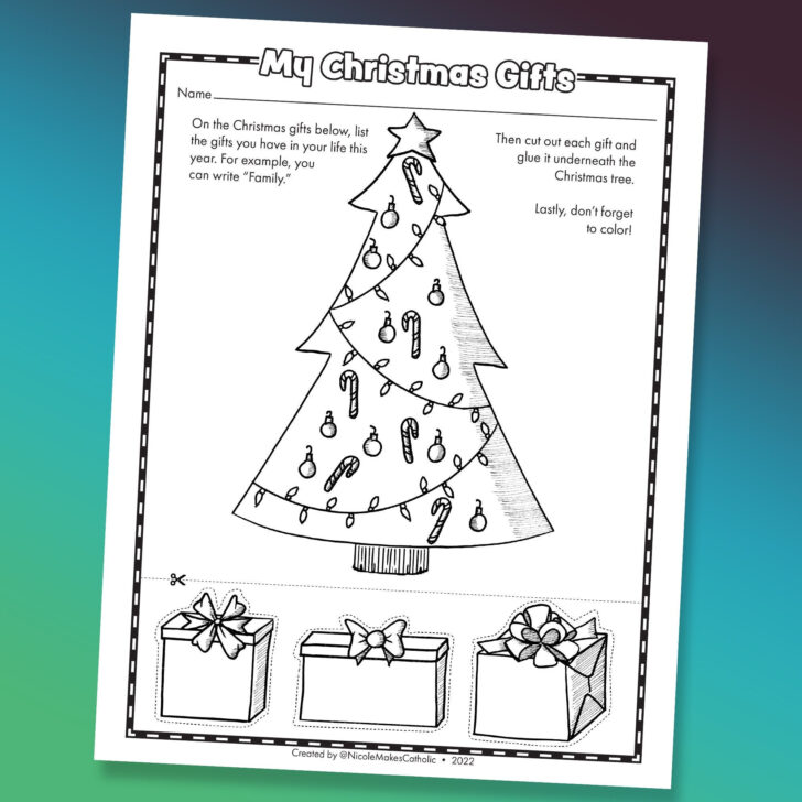 Christmas Gift Worksheet