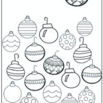 Printable Christmas Ornaments Coloring Pages For Kids | Free In Spanish Christmas Worksheets Free Printables