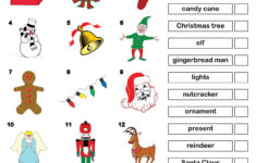 Printable Christmas Vocabulary Matching Worksheet! for Printable Christmas Vocabulary Worksheet