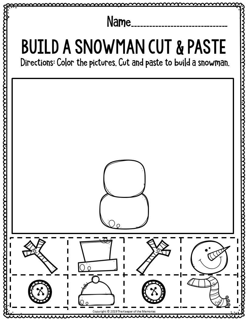 Printable Fine Motor Christmas Preschool Worksheets with regard to Preschool Christmas Cut And Paste Worksheets