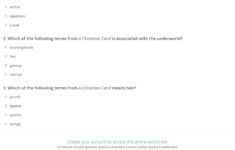 Quiz &amp; Worksheet - A Christmas Carol Vocab Terms | Study with regard to A Christmas Carol Vocabulary Worksheet Answers