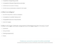 Quiz &amp; Worksheet - Metaphors In A Christmas Carol | Study inside A Christmas Carol Figurative Language Worksheet Answers