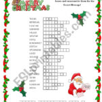 Secret Message Form Santa   Esl Worksheetpat Trixa Inside Christmas Hidden Message Worksheet