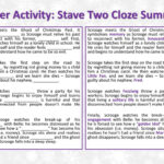 Starter Activity: Stave Two Cloze Summary   Ppt Download With A Christmas Carol Stave 2 Worksheet