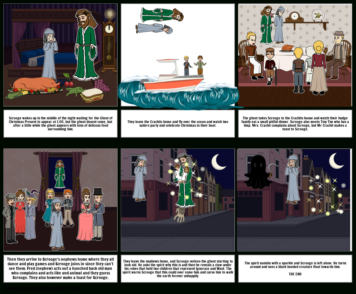 Stave 3 Storyboard10256332 with A Christmas Carol Stave 3 Worksheet