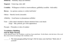 Stave Three Vocabulary A Christmas Carol for A Christmas Carol Stave 3 Worksheet