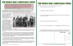 Students Of History: World War 1 Reading On Christmas Truce Lesson with regard to The World War 1 Christmas Truce Worksheet Answer Key