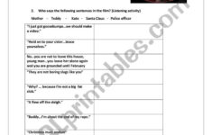 The Christmas Chronicles - Esl Worksheetcalugo within Christmas Chronicles Worksheet