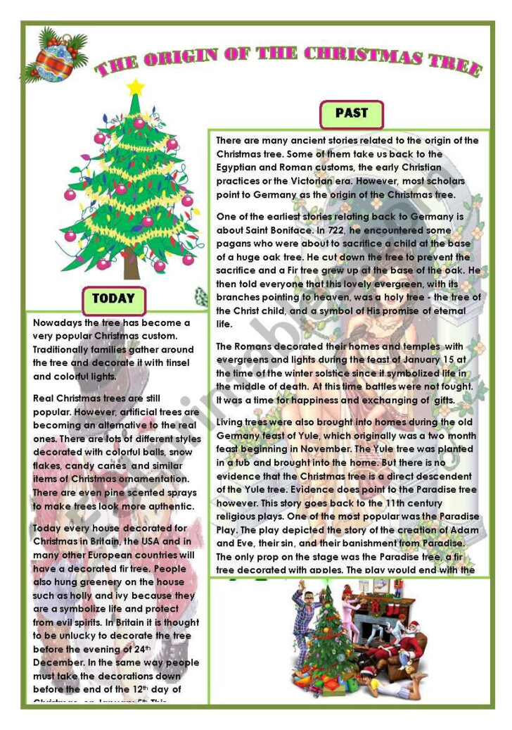 History of Christmas Worksheet