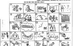 The Original Puzzle within Can You Name These Christmas Songs Worksheet