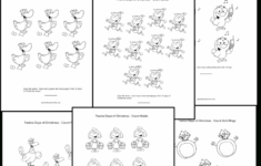 The Twelve Days Of Christmas Activities, Sing-Along Printables intended for Twelve Days of Christmas Worksheet Math
